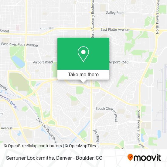Serrurier Locksmiths map