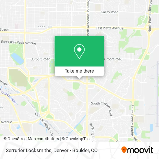 Mapa de Serrurier Locksmiths