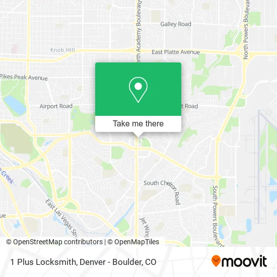 Mapa de 1 Plus Locksmith
