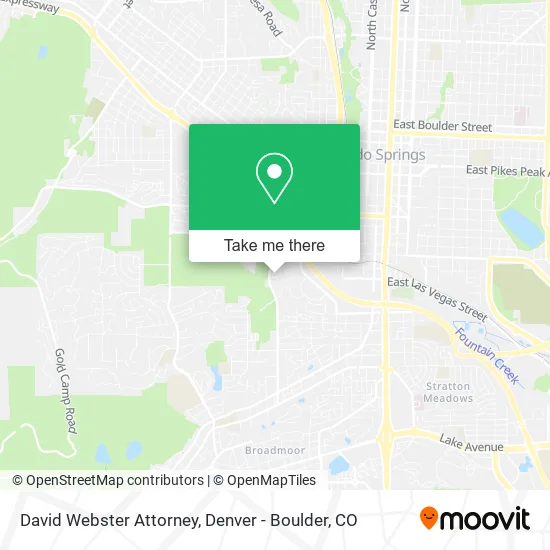 David Webster Attorney map