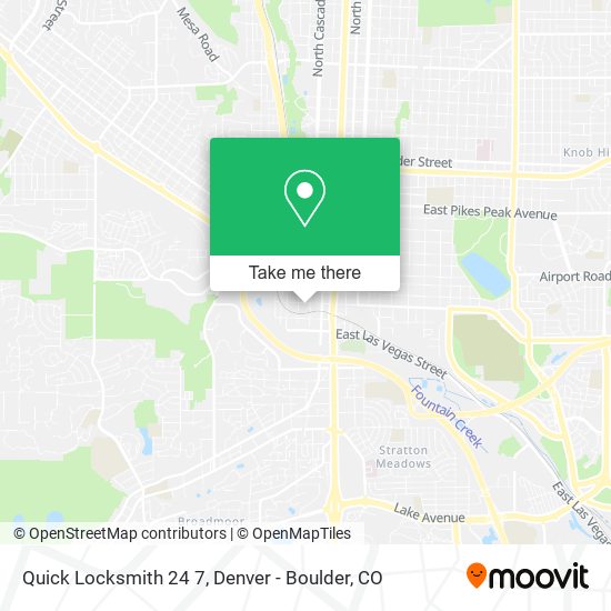 Quick Locksmith 24 7 map