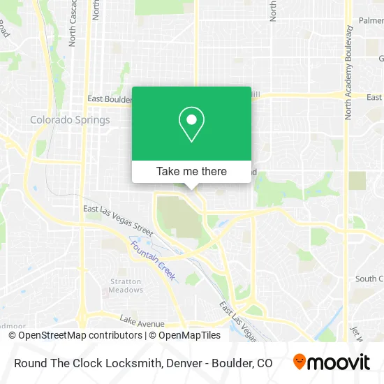 Round The Clock Locksmith map