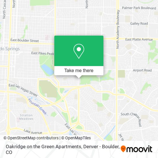 Oakridge on the Green Apartments map