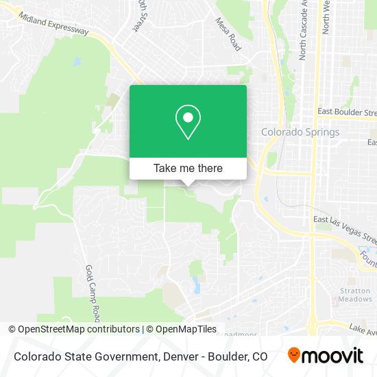 Colorado State Government map