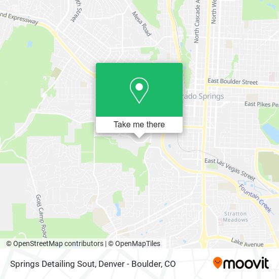 Springs Detailing Sout map