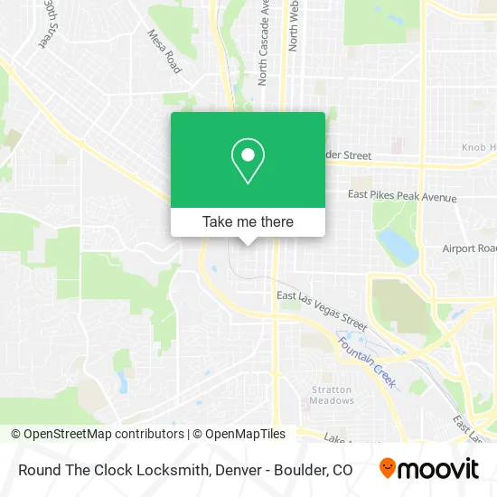 Round The Clock Locksmith map