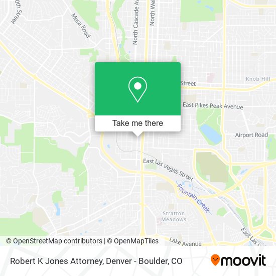 Robert K Jones Attorney map