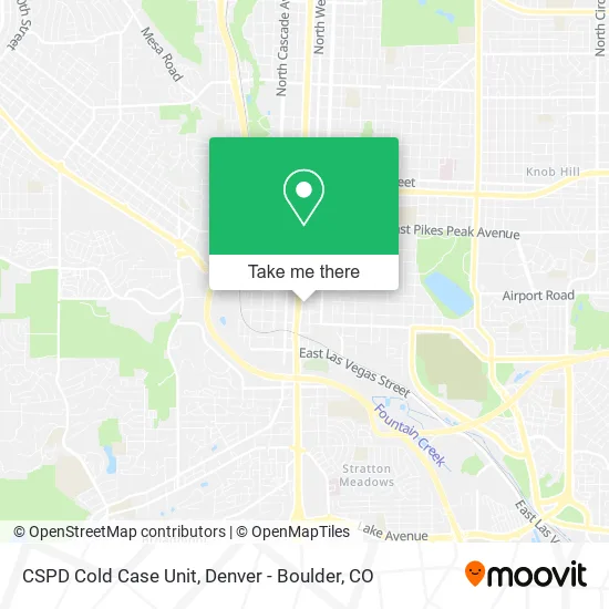 CSPD Cold Case Unit map