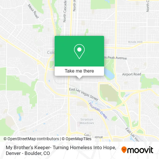 My Brother's Keeper- Turning Homeless Into Hope map