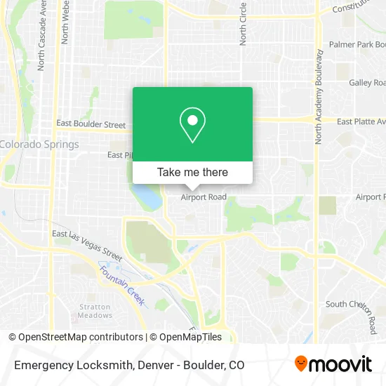 Mapa de Emergency Locksmith