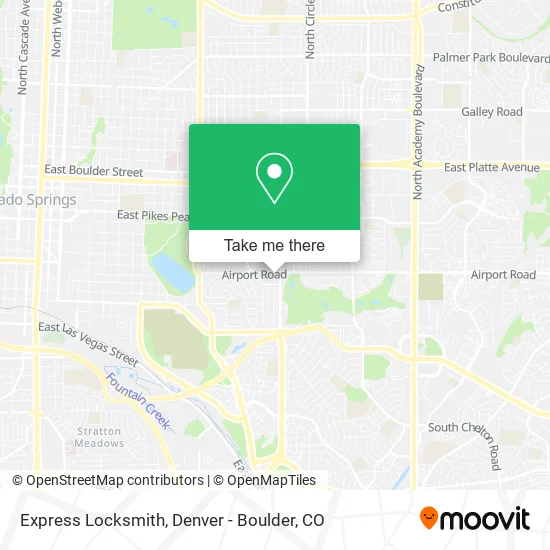 Express Locksmith map