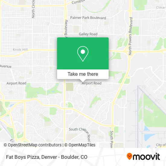 Fat Boys Pizza map