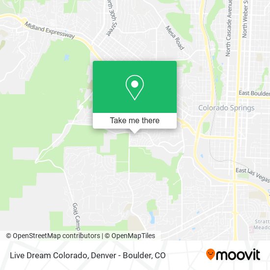Live Dream Colorado map
