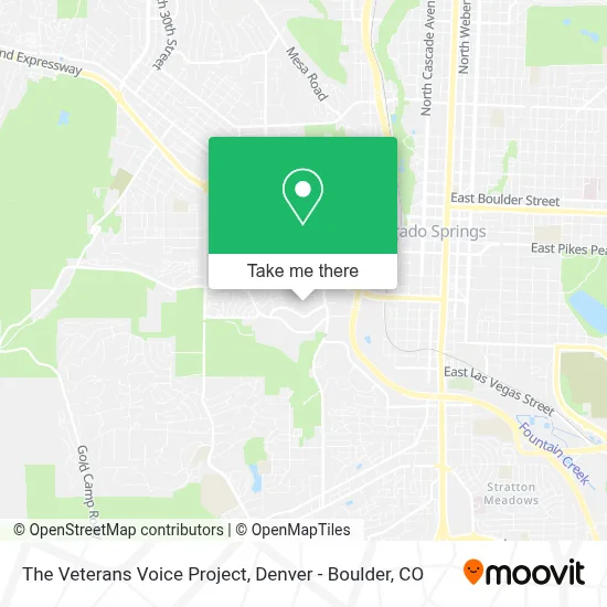 The Veterans Voice Project map