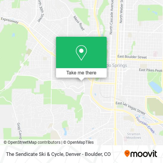 Mapa de The Sendicate Ski & Cycle