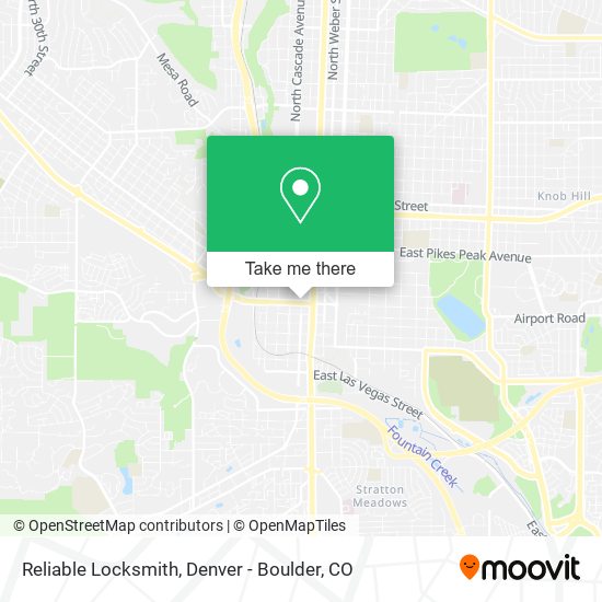 Reliable Locksmith map