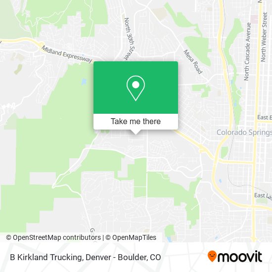 Mapa de B Kirkland Trucking