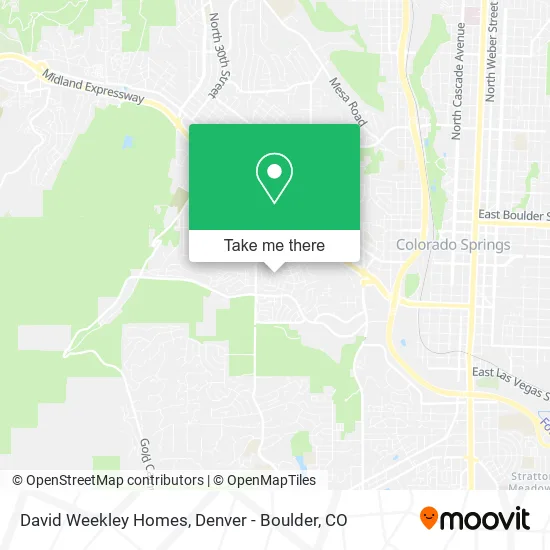 David Weekley Homes map