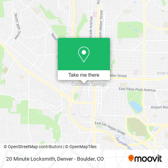 20 Minute Locksmith map