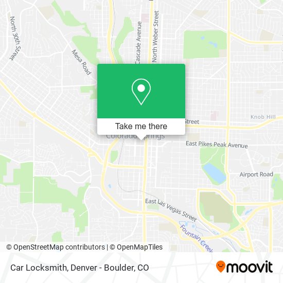 Mapa de Car Locksmith
