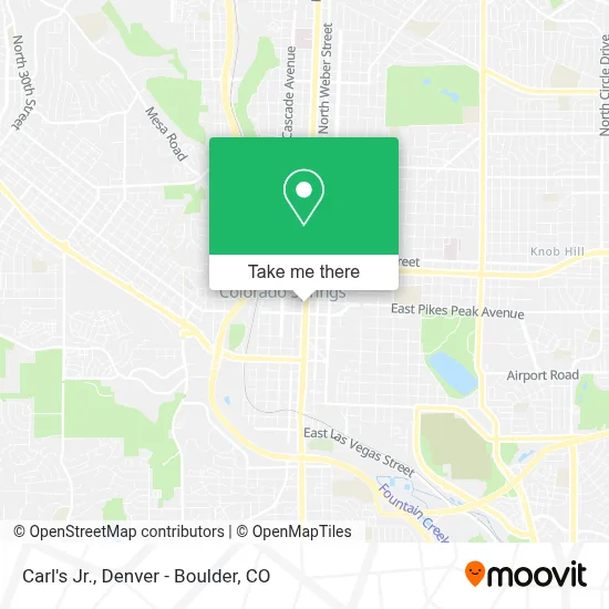 Carl's Jr. map