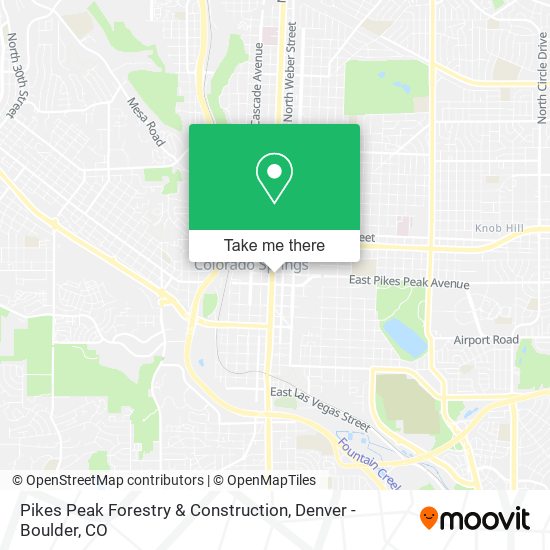 Pikes Peak Forestry & Construction map