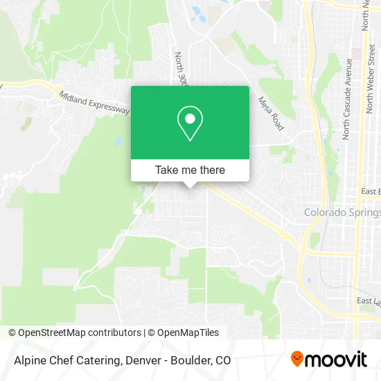 Alpine Chef Catering map