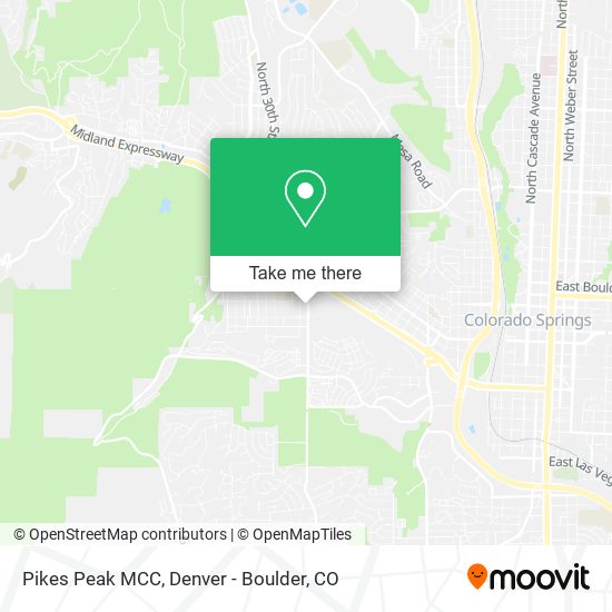 Pikes Peak MCC map