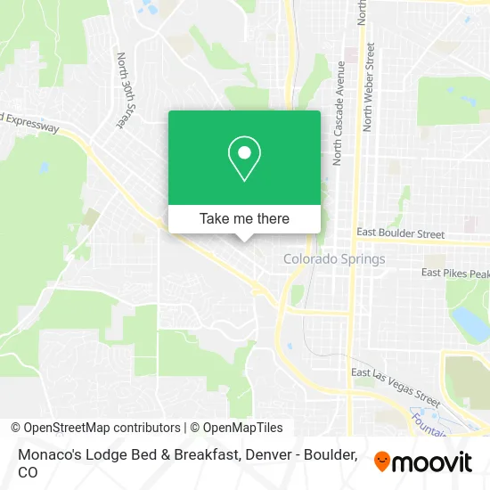 Monaco's Lodge Bed & Breakfast map