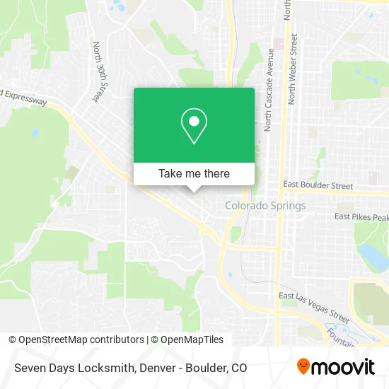 Seven Days Locksmith map