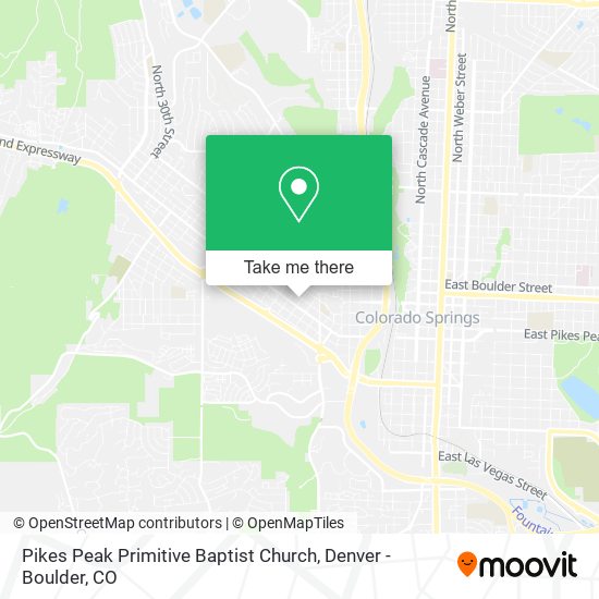 Mapa de Pikes Peak Primitive Baptist Church