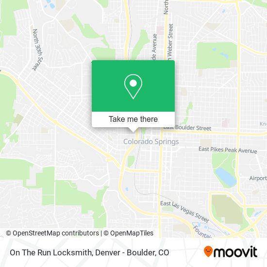 On The Run Locksmith map