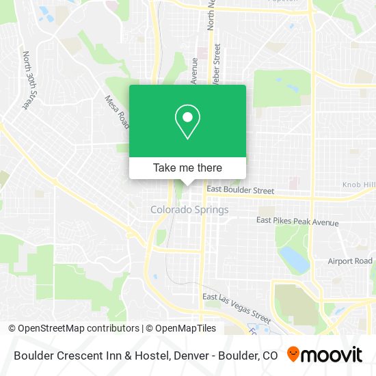 Mapa de Boulder Crescent Inn & Hostel