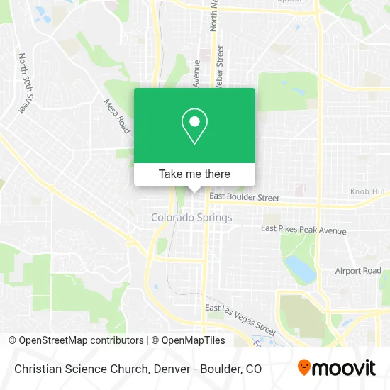 Christian Science Church map
