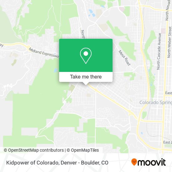 Kidpower of Colorado map