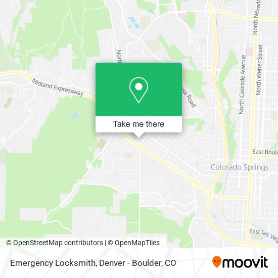 Mapa de Emergency Locksmith
