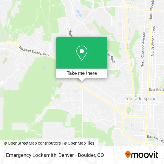 Emergency Locksmith map