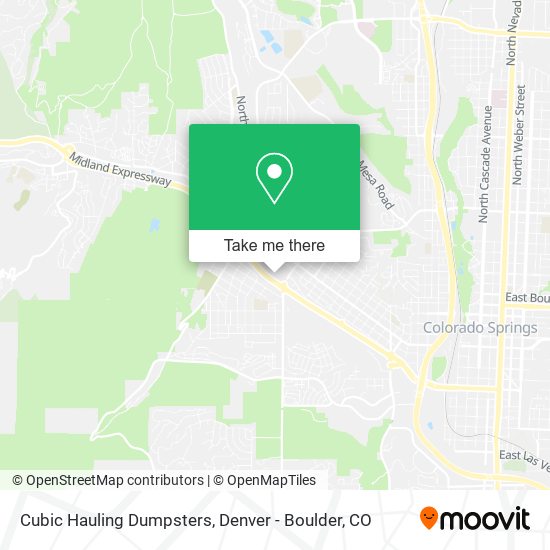 Cubic Hauling Dumpsters map