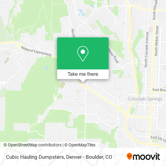Cubic Hauling Dumpsters map