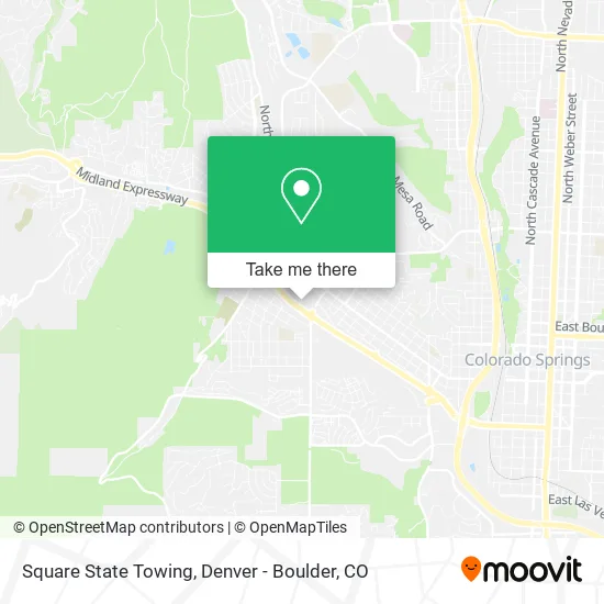 Square State Towing map