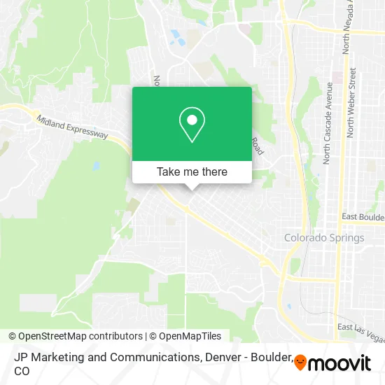 JP Marketing and Communications map