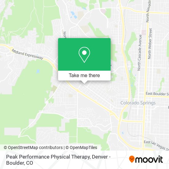 Peak Performance Physical Therapy map