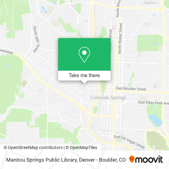 Manitou Springs Public Library map
