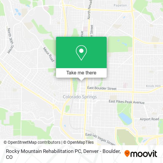 Mapa de Rocky Mountain Rehabilitation PC