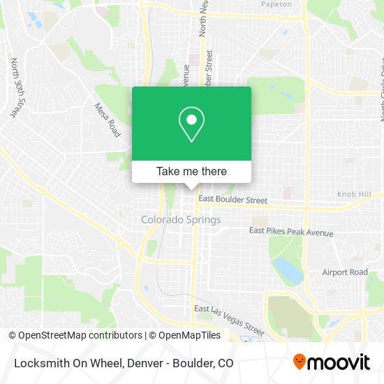 Locksmith On Wheel map