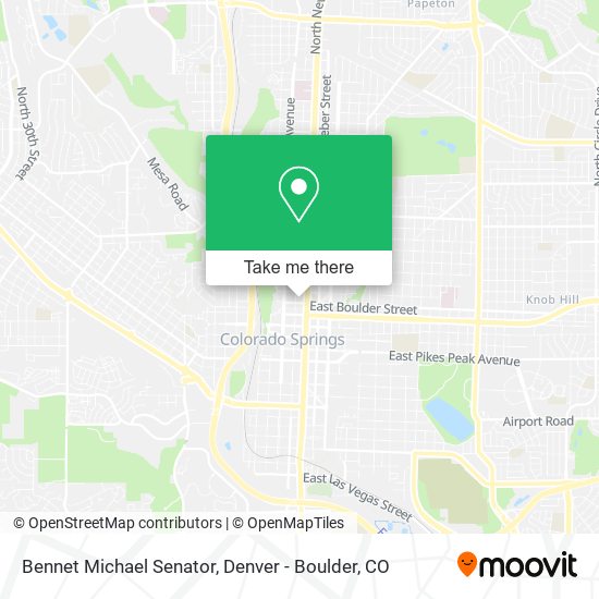 Bennet Michael Senator map