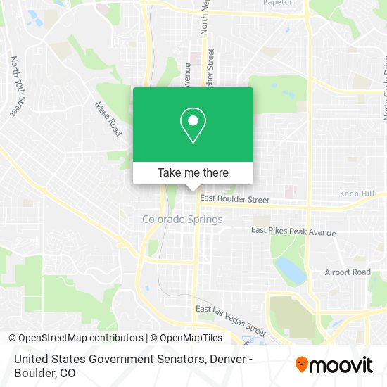 Mapa de United States Government Senators