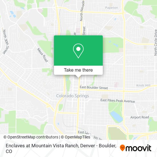 Mapa de Enclaves at Mountain Vista Ranch