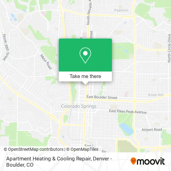 Apartment Heating & Cooling Repair map
