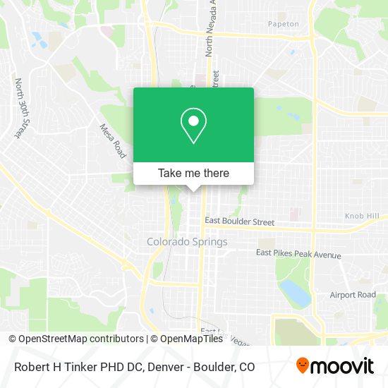 Robert H Tinker PHD DC map